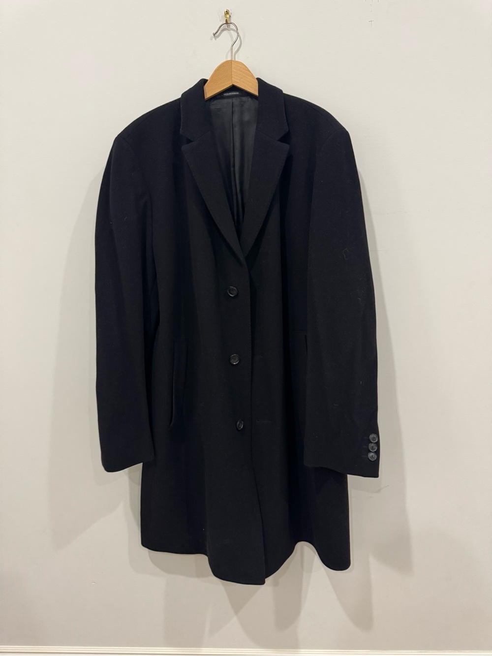 Hugo Boss Black Wool Pea Coat
